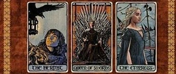 game of thrones fantasy tarot cards