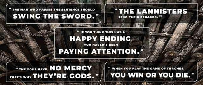 Game of Thrones quotes