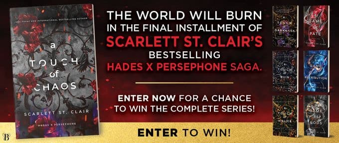 The image reads "the world will burn in the final installment of Scarlett St. Clair's bestselling hades x persephone saga