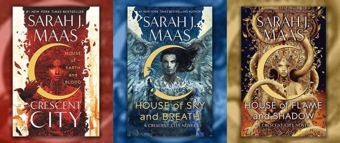 Collage of the Crescent City Books by Sarah J. Maas