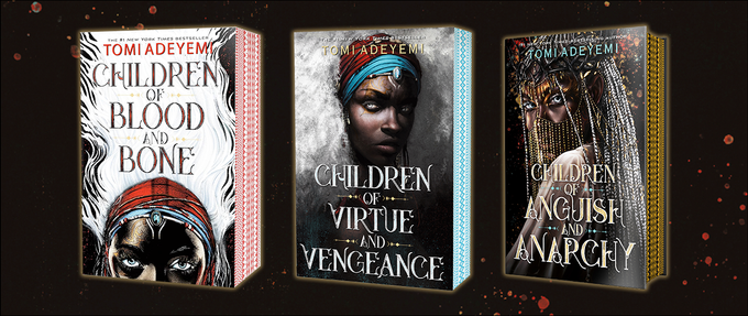 Enter for a Chance to Win the Legacy of Orisha Trilogy by Tomi Adeyemi