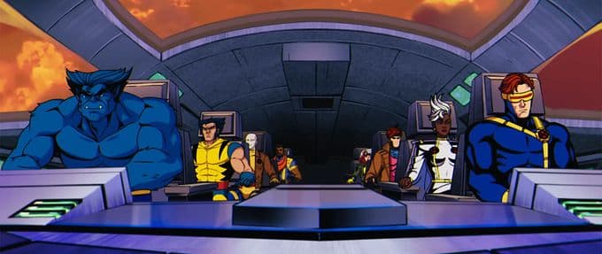 The trailer from X-Men '97 depicts the mutants in the blackbird jet