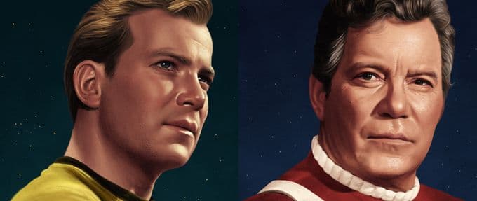 Collage of Star Trek Memories by William Shatner