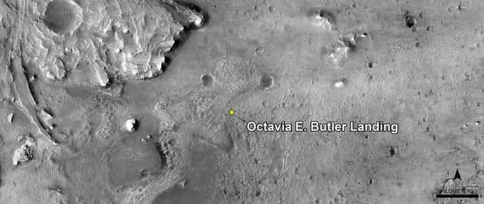 Octavia Butler landing Mars Perseverance