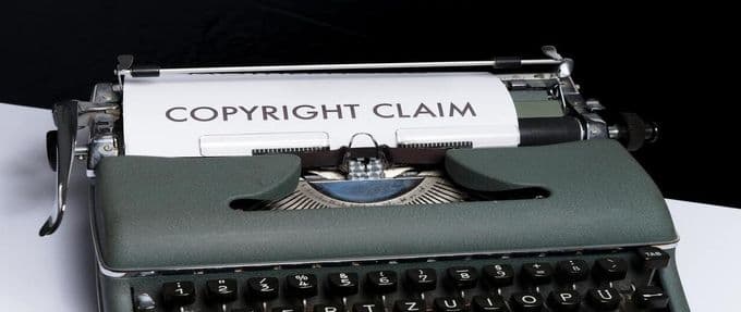 copyright claim typewriter
