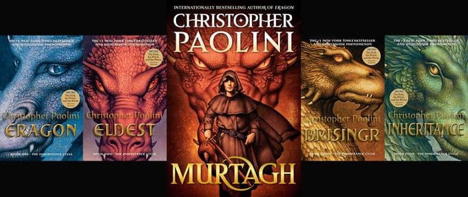 Christopher Paolini and the Inheritance series collage