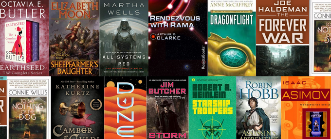 science fiction fantasy books we re-read