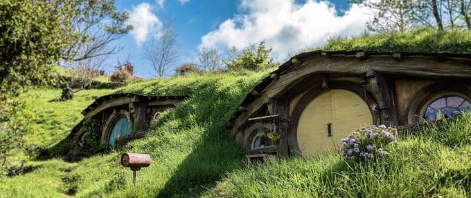 Hobbit houses in The Shire